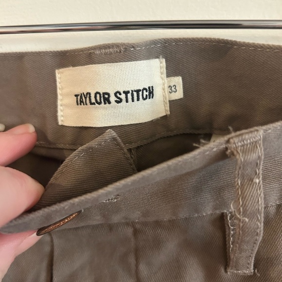 Taylor Stitch Pants Men’s 33 Democratic Foundation Flat Front Straight Chino - Picture 3 of 8